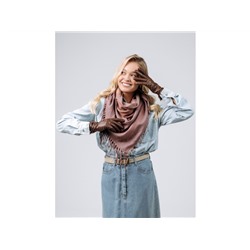 Платок Lanotti двухсторонний Сердце природы бордовый /№62