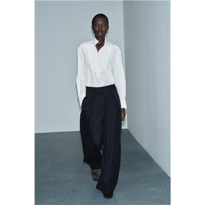 PANTALÓN WIDE LEG PINZAS ZW COLLECTION