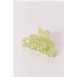 Pinza pelo flor verde