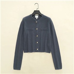 Женский кардиган с металлическими пуговицами и имитацией нагрудного кармана  Н*М