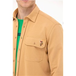 Erkek Camel Uzun Kollu Gömlek