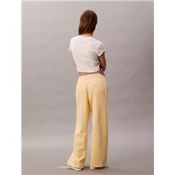 New Arrival Monogram Logo Fleece Wide Leg Sweatpants