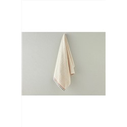 English Home Polka Pamuklu Kroşeli Yüz Havlusu 50x80 Cm Açık Bej 10040623