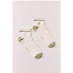 Calcetines cortos bordado limón