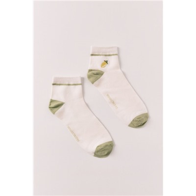 Calcetines cortos bordado limón