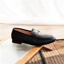 Мягкие женские кожаные лоферы