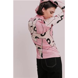 Camiseta slim cuello alto