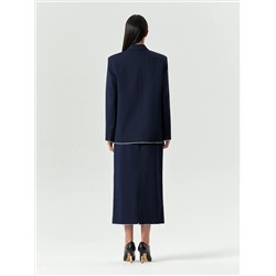 Двубортный жакет с необработанным краем, ML807/soprano