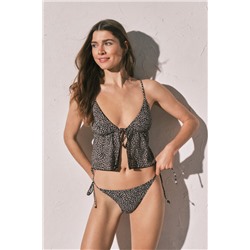 Braga bikini brasileña animal print leopardo