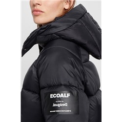 Chaqueta corta acolchada capucha