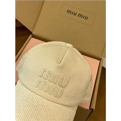 Вельветовая бейсболка унисекс  MiuMi*u