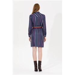 Kadın Lacivert Dokuma Elbise