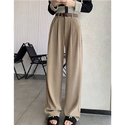 Женские свободные брюки из микровельвета АЙСИК*Л