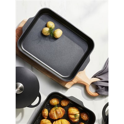 Форма для запекания, 34x26x5.5 см, чёрная, с покрытием, Agile