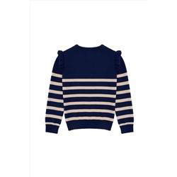 Kız Çocuk İndigo Kazak