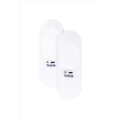 Erkek 2'li Beyaz Babet Çorap