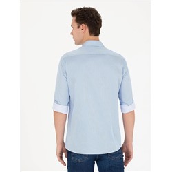 Mavi Slim Fit Uzun Kollu Gömlek