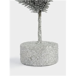 Ель искусственная, 30 см, полиэтилен, серебристая, New year