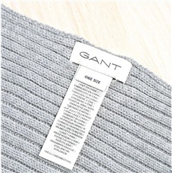 Мужской зимний теплый вязаный комплект из двух предметов: шапка и шарф из смеси хлопка и шерсти GAN*T