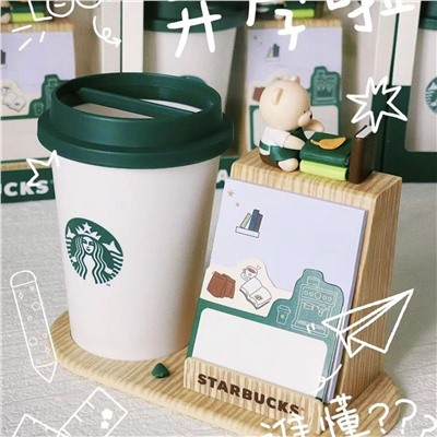 Интересная подставка под ручки, телефон или заметки  СТАРБАК*С