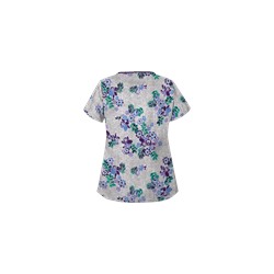 UA Floral Terrace Navy Print Scrub Top
