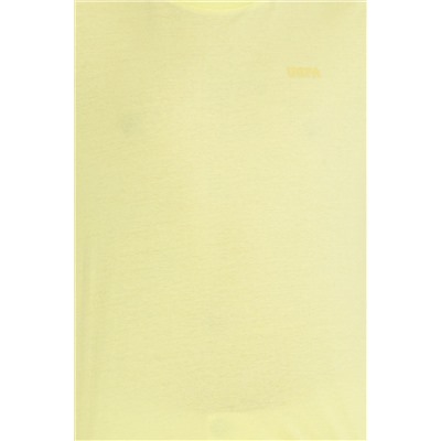 Erkek Açık Sarı Basic Bisiklet Yaka Tişört