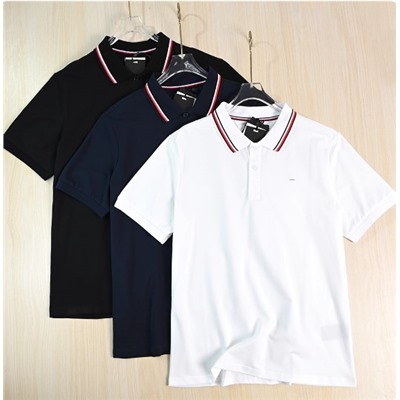 Мужская хлопковая рубашка-поло  ТОММИ ХИЛФИГЕ*Р