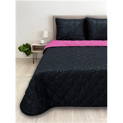 Комплект постельного белья с одеялом New Style КМ-028 черный-фуксия