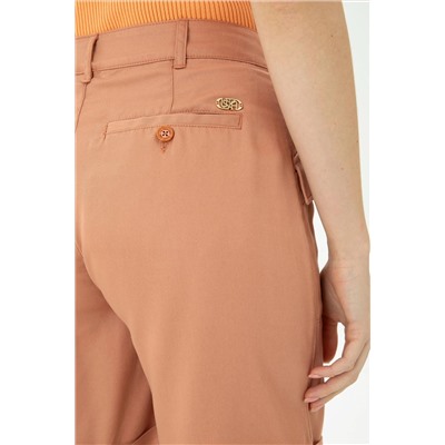 Kadın Pudra Dokuma Şort