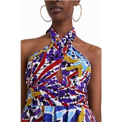 Vestido corto lazada Stella Jean