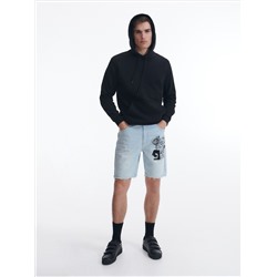 Baggy-Shorts mit Druck