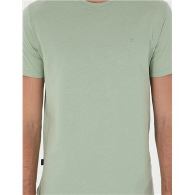 Çağla %100 Pamuk Slim Fit Bisiklet Yaka Basic Tişört