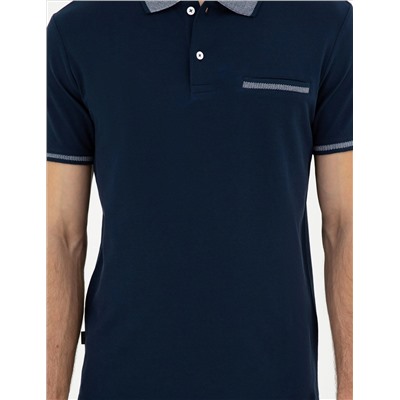 Lacivert Slim Fit Tişört