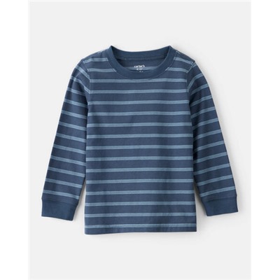 Carter's    Toddler Boy Construction Print Long-Sleeve Graphic Tee - Beige