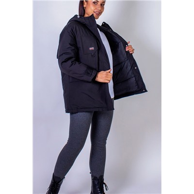 Парка с капюшоном Евро-зима, демисезон арт.82228