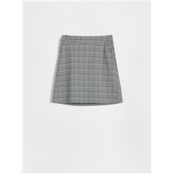 Checked mini skirt