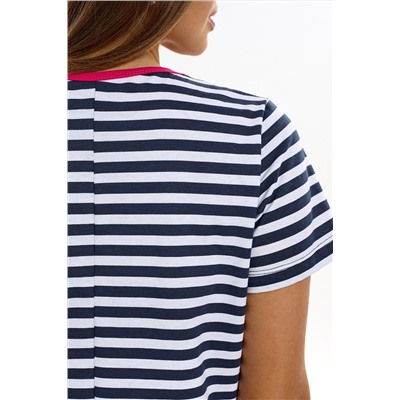 Туника в полоску с карманом REAL