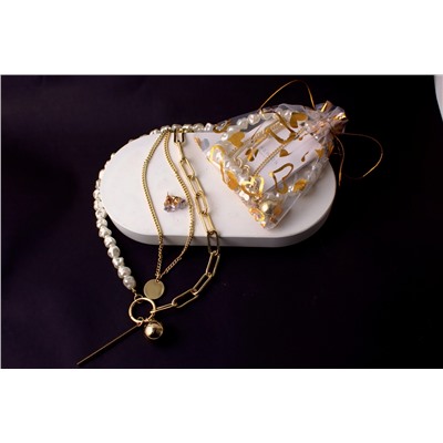 Двойное колье "Тандем стиля" + Подарок