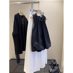 Свободная хлопковая блузка без рукавов  Primar*k   Экспорт