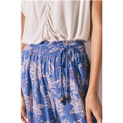 Pantalón Capri estampado  azul
