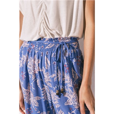 Pantalón Capri estampado  azul