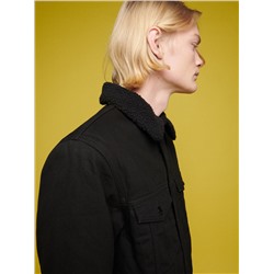 Sherpajacke aus Denim