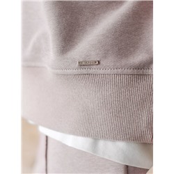 Свитшот свободный из петельчатого футера двухнитки с эластаном