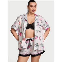 Glazed Satin Short Pajama Set