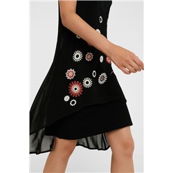 Vestido flecos sin mangas