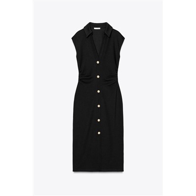 PIQUÉ SHIRT DRESS