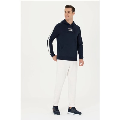 Erkek Lacivert Kapüşonlu Sweatshirt