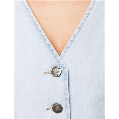 Жилет из эластичного денима