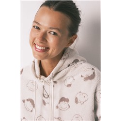 Bata corta borreguito blanco Snoopy