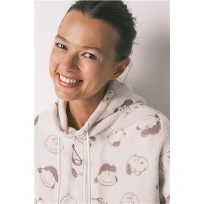 Bata corta borreguito blanco Snoopy